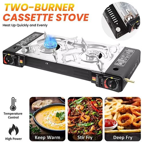 Portable double burner - portable,