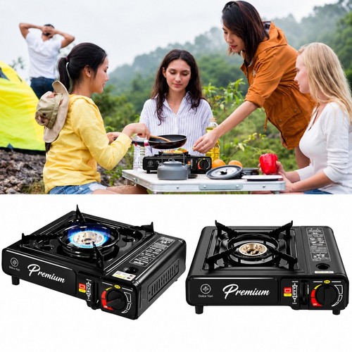 Portable camping stove butane - stove,