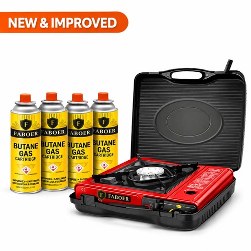 Portable gas single burner hob - burner,