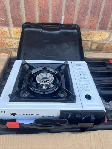 White portable camping gas - camping,