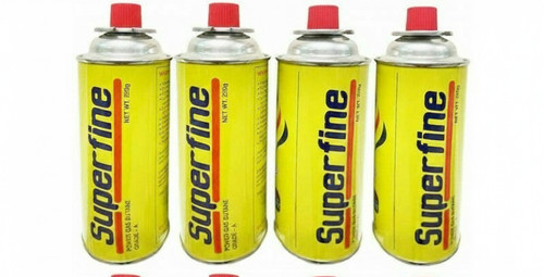 Butane gas canisters - 4,
