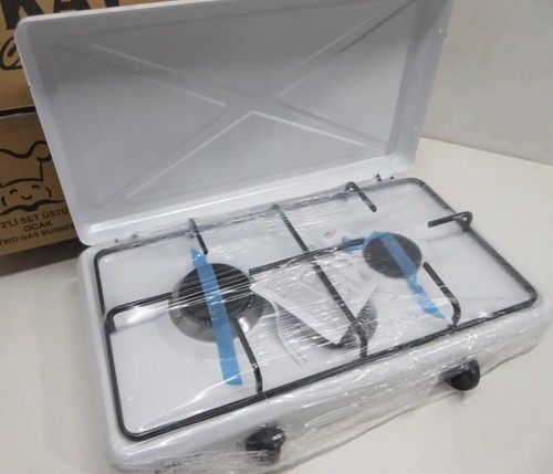 Portable double burner - double, gas