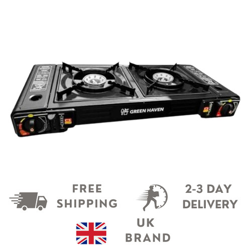 Green haven double burner - green,