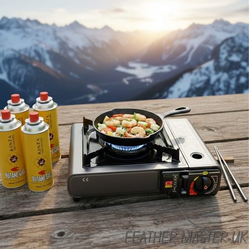 Portable butane camping stove - butane,