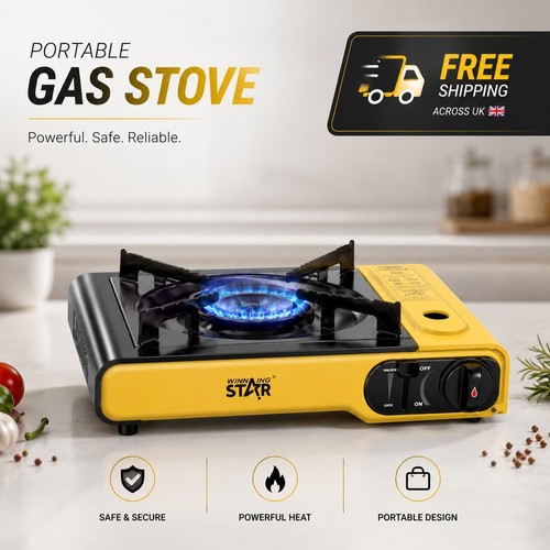 Portable camping gas stove - camping,
